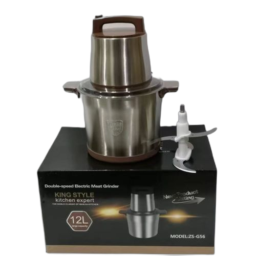 Hachoir électrique inox 12ltrancheuse multifonctions