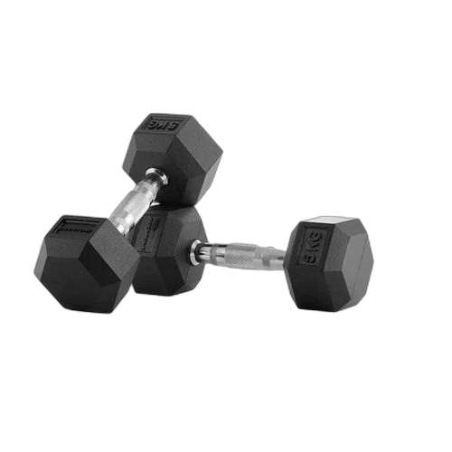 Haltère hexagonale musculation poids de musculation biceps 2 x 10 kg noir