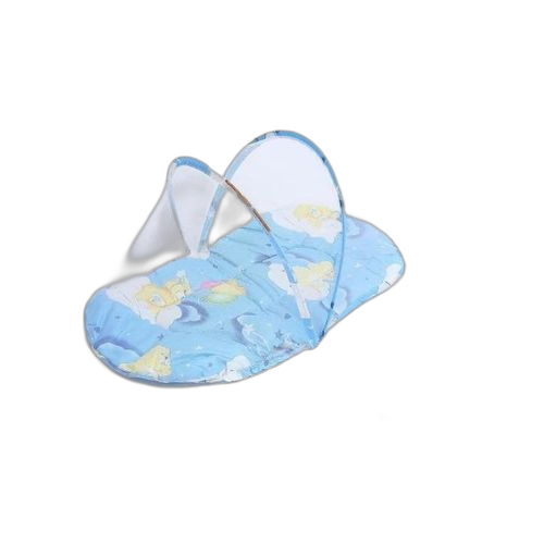 Happy baby lit appoint bébé avec moustiquaire bleu – Image 3