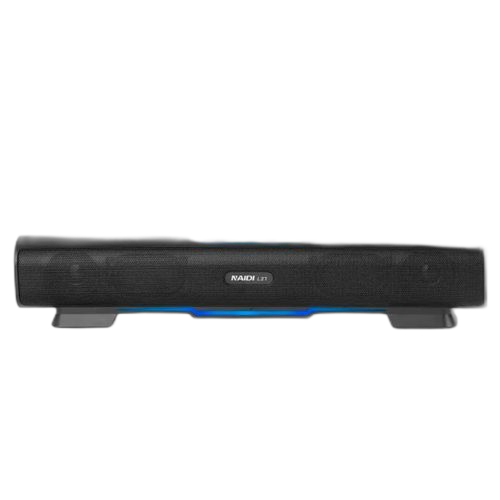 Haut parleur bluetooth bar rechargeable avec jeux de lumière colorée noir