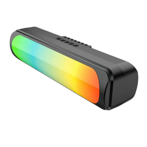Haut parleur bluetooth rechargeable sans fil portable avec jeux de lumière colorée