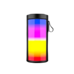 Haut parleur bluetooth rechargeable sans fil portable jeux de lumière colorée 1201 noir