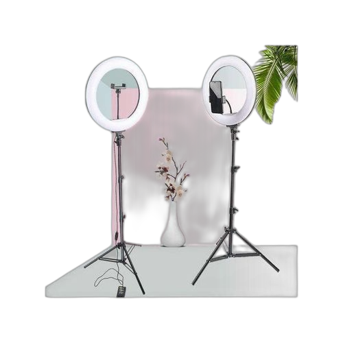 High quality ring light claire et puissant avec support téléphone et trépied 10