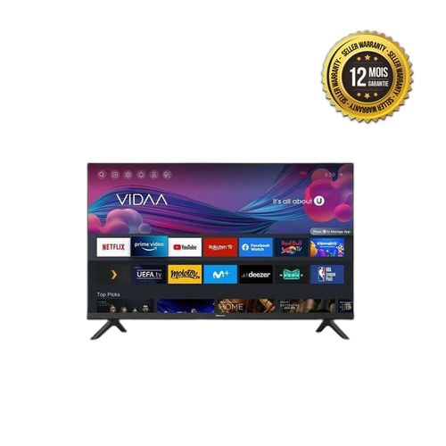 Hisense smart tv 43 pouces 43a4k full hd u4noir garantie 12 mois