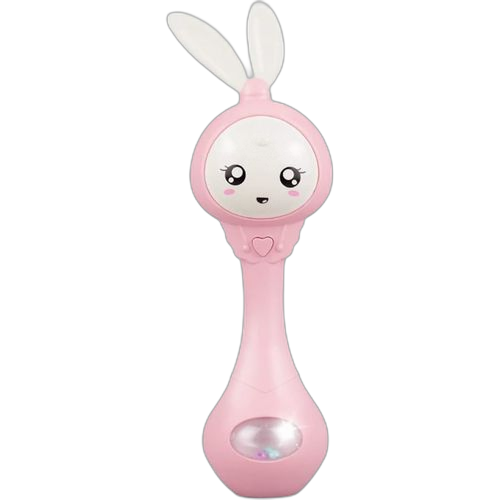 Hochet bébé musical lumineux_ rose