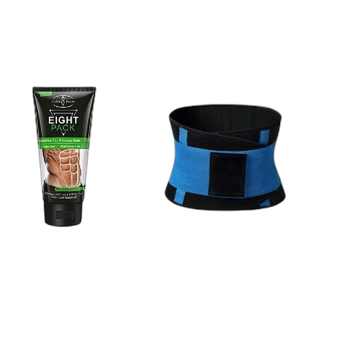 Hot belt ceinture amaigrissante hot belt powerbleu/noir + brûle graisse.