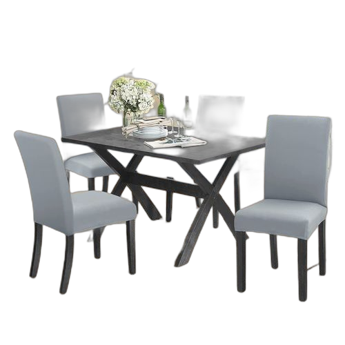 Housse de chaise pour salle à manger matière: velours par (lot) couleur: marron – Image 17