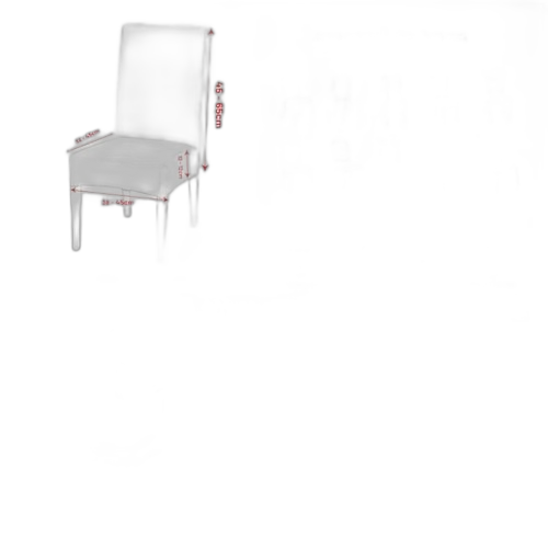 Housse de chaise pour salle à manger matière: velours par (lot) couleur: noire