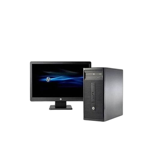Hp ordinateur de bureau hp 6300 dual core disk 500 gb – ram 4 gbecrant 19 pouce
