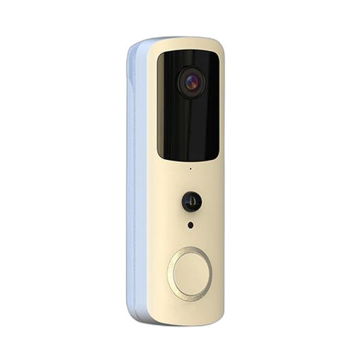 Hst d48 sonnette vidéo hd de surveillance avec détecteur de mouvement noir