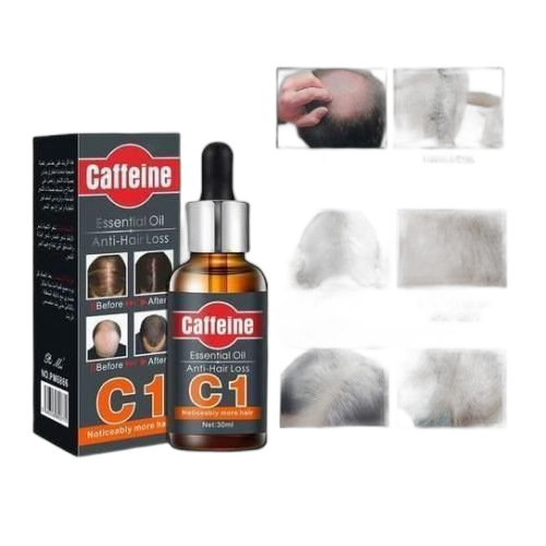 Huile anti chute de cheveux caffeinec1pousse cheveux