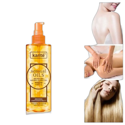 Huiles sensuelles de karité argan + vitamine c110ml