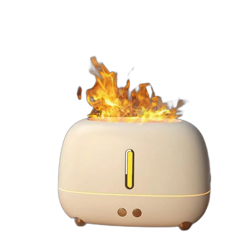 Humidificateur d'air électrique à effet de flamme, diffuseur d'huile essentielle d'aromathérapie