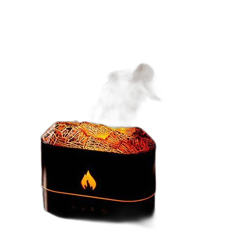 Humidificateur d'air à ultrasons à effet de flamme simulé
