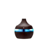 Humidificateur électrique 300 ml diffuseur d'huiles essentielles en bois avec led usb