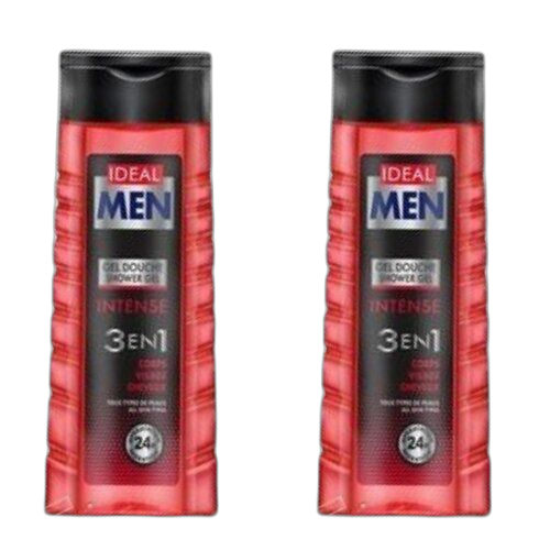 Ideal lot de 2 gel doucheidealmen 400 ml rouge