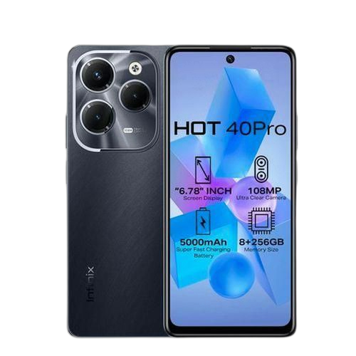 Infinix hot 40 pro 4g 6.78"hd dual sim 108mp 256go 8gobatterie 5000 mah gold