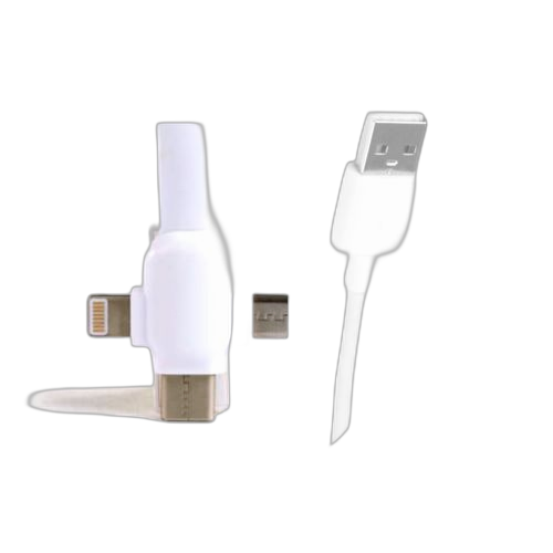 Italy câble usb 3 en 1 faction de données pour ip + micro + type c