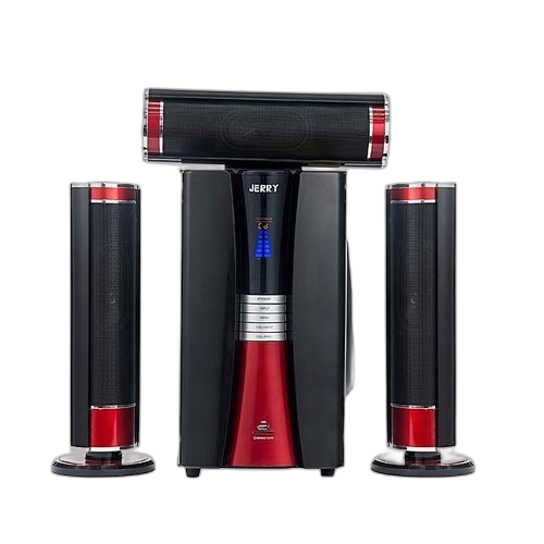Jerry home theatre enceinte bluetooth rouge noir
