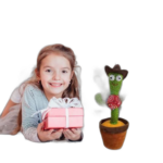 Jouet cactus qui peut chanter et danser, jouet cactus en peluche qui peut apprendre à parler
