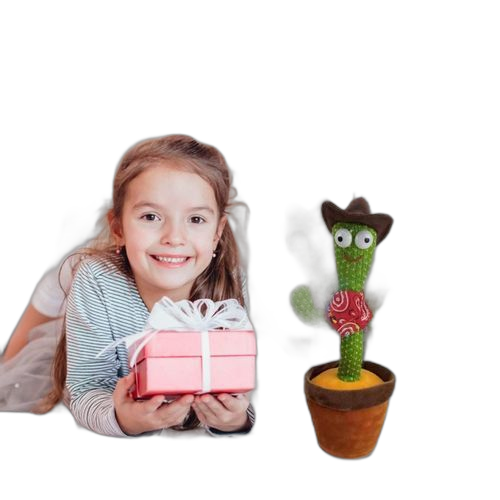 Jouet cactus qui peut chanter et danser, jouet cactus en peluche qui peut apprendre à parler