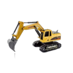 Jouet pelle rc, rotation à 360 degrés avec lumières et sons, véhicule de construction, bulldozer rc, jouet pour enfants garçons
