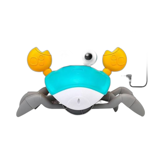 Jouet sensoriel crabe rampant son et lumièrepour bébé