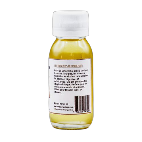 Katiopa huile de gingembre100% naturel 60ml