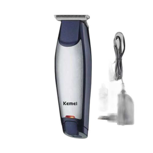 Kemei tondeuse professionnelle barbe et tête rechargeable km 50 bleu/gris