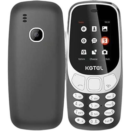 Kgtel kg3310 radio sans fil lampe torche 1150 mah double sim black gold