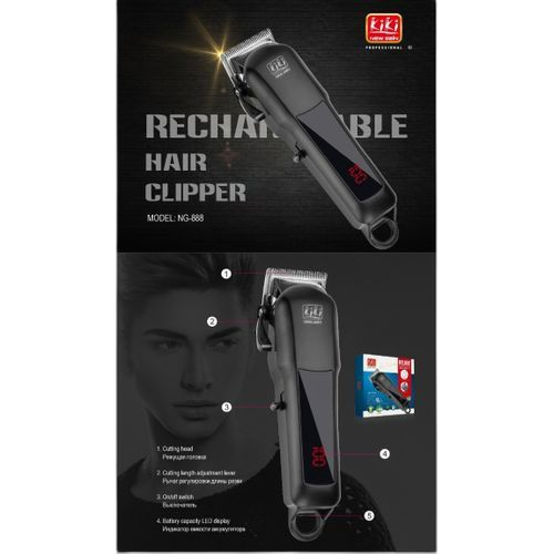 Kiki tondeuse électrique rechargeable noir
