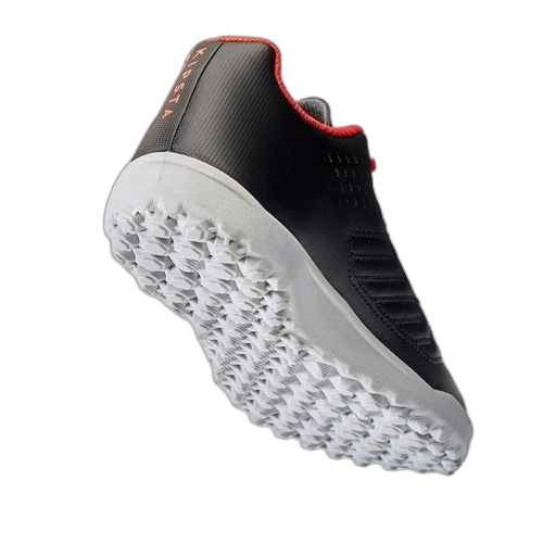 Kipsta chaussure de football terrain dur agility 100 hg noire rouge by decathlon