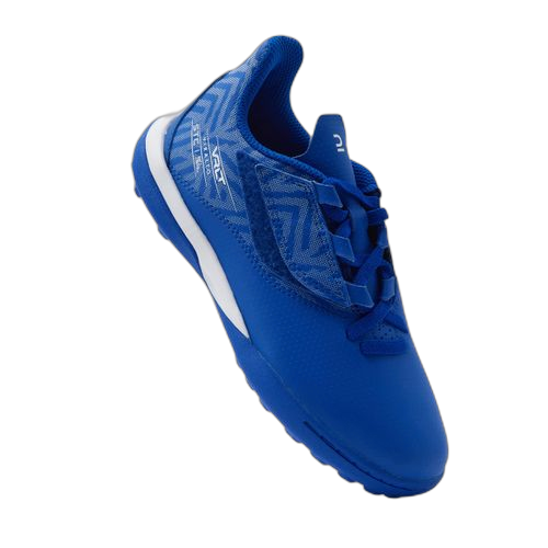 Kipsta chaussures de football enfant a scratch viralto i easy mg/ag bleu et blanc