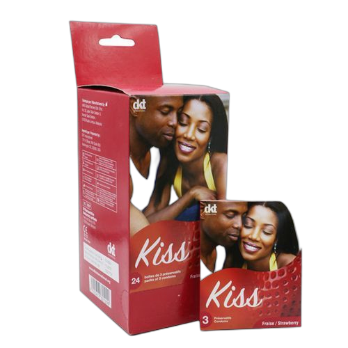 Kiss paquet de 72 préservatifs 24 x 3 menthe – Image 2