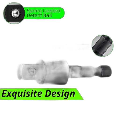 Kit d'adaptateur d'extension de perceuse à percussion 4 en 1, tige hexagonale à angle droit de 105°
