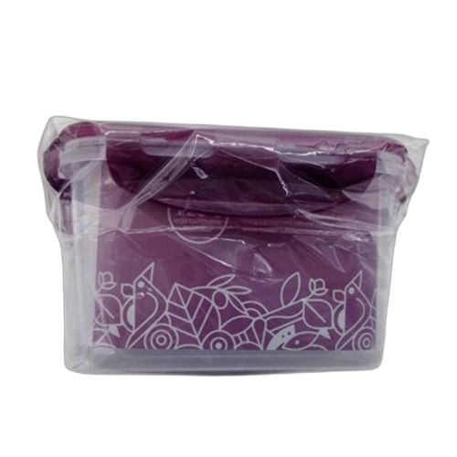 Kit de 3 boxes de conservation avecen plastique incassables mauve