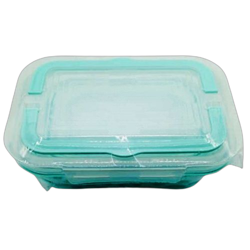Kit de 3 lunchboxes rectangulaires incassable bleu