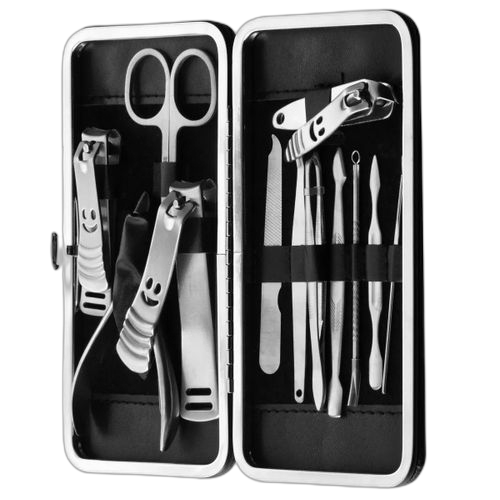 Kit de manucure et pédicure professionnelle 12 en 1 soins des ongles