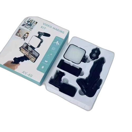 Kit vidéo professional avec microphone vlog vidéo making kit ay 49