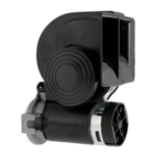 Klaxon à air électrique super puissant bicolore 12v 150db pour voitures et camions noir
