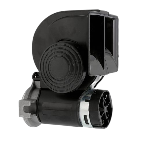 Klaxon à air électrique super puissant bicolore 12v 150db pour voitures et camions noir