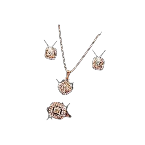 La mode cadeau de nouvel an élégant collier pour femme en or rose
