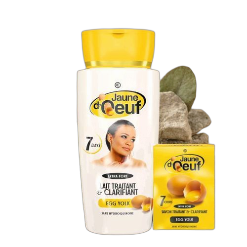 Lait de corps & savon d'œuf éclaircissant