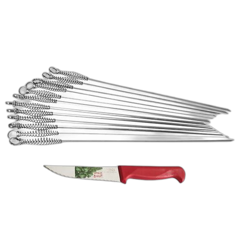 Lamacom serie de 12 broches en inox