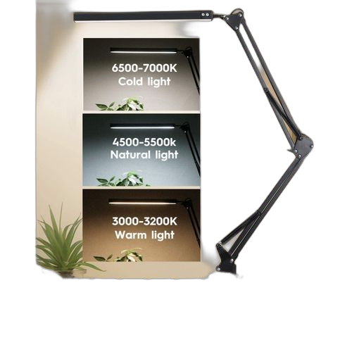 Lampe de bureau led 12w avec 10 niveaux de luminosité, 3 modes d'éclairage