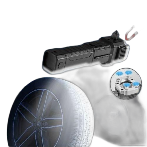 Lampe de poche multifonctionnelle, marteau de sécurité pour voiture, projecteur d'extérieur et de maison