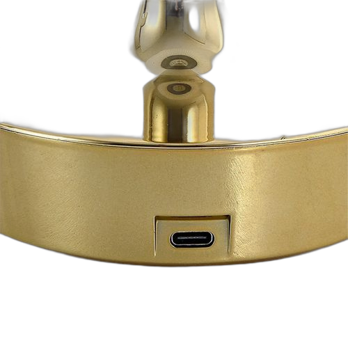 Lampe de table led de protection des yeux, veilleuse de chevet, lampe décorative 3 modes or