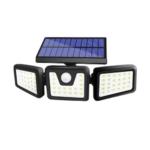 Lampe projecteursolaire détecteur de mouvement intelligente 3 face