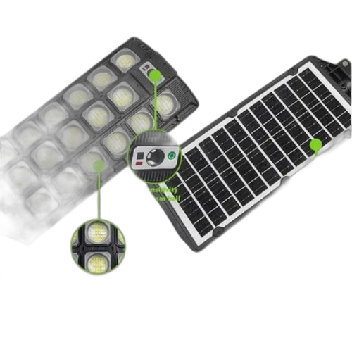 Lampe solaire d'extérieur avec capteur de mouvement & télécommande/60/90/120w