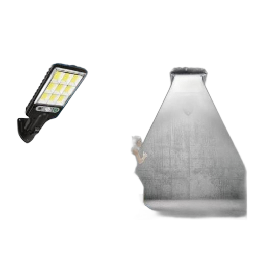Lampe solaire d'extérieur avec étanche capteur de mouvement 3 modes d'éclairage 117cob